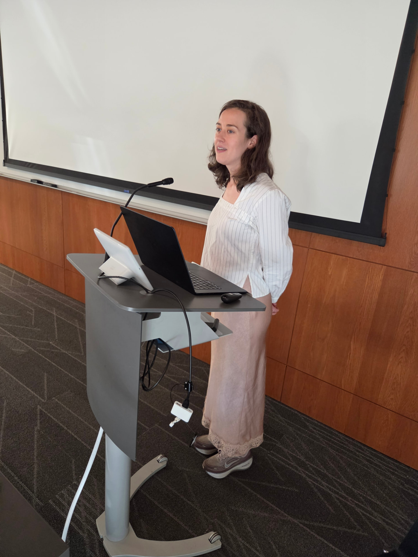 Sofie Meyer, Turn.io, speaking at the Portable Memory + HCP workshop