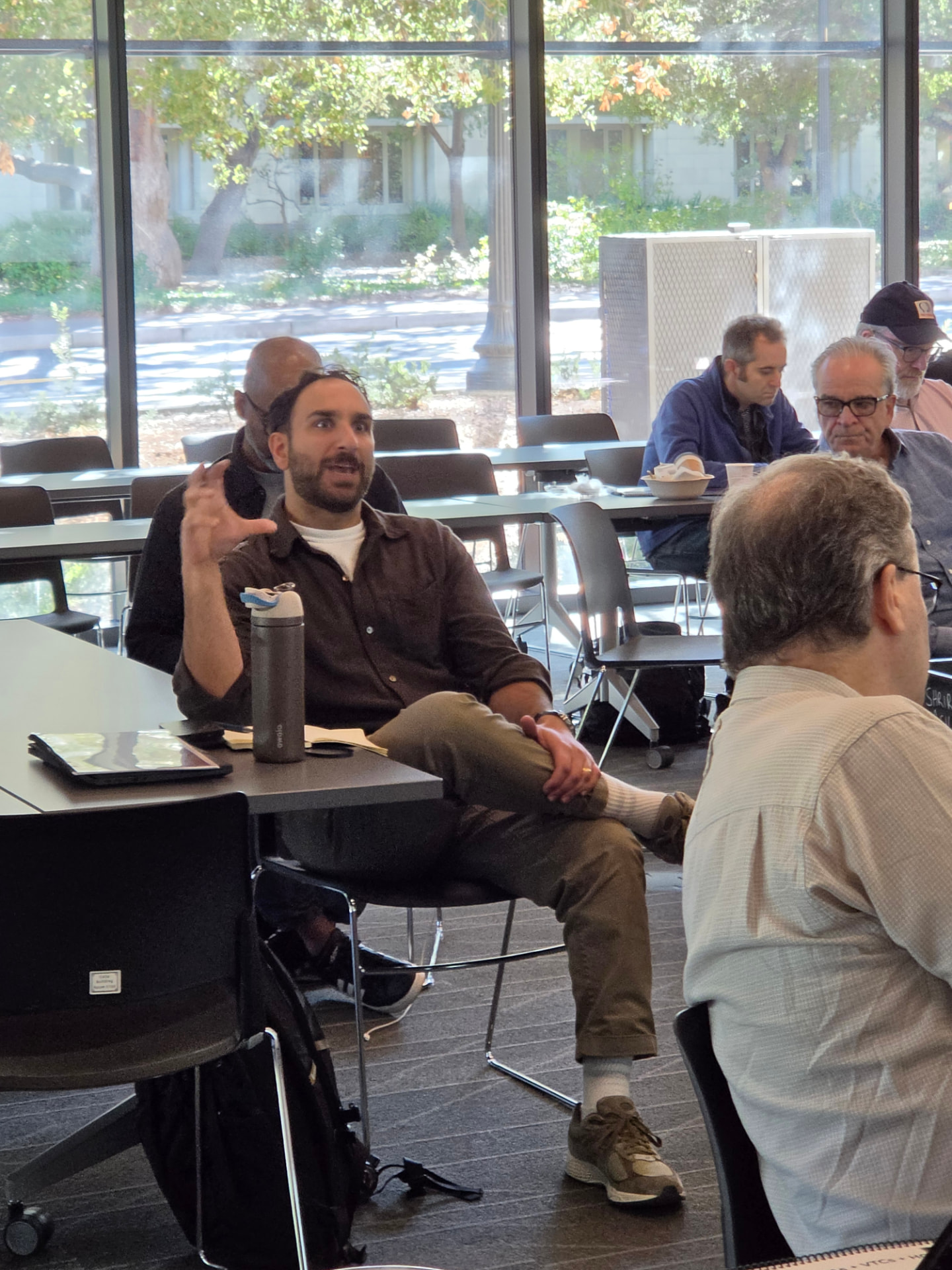 Workshop participants listening during a session.